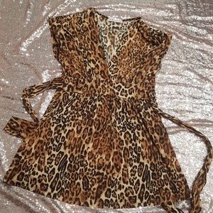 💎2 for $15 Cheetah long blouse